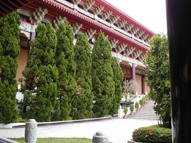 Shrine Hall entrance and gardens